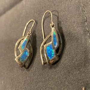 Sterling Opal Earrings
